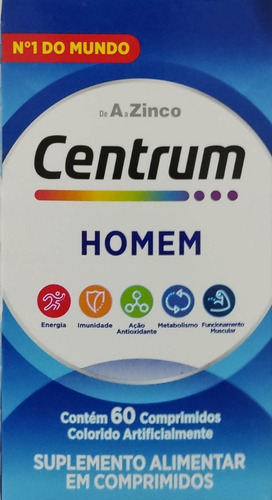 Centrum Homem 60 Comprimidos. Sabor Without flavor