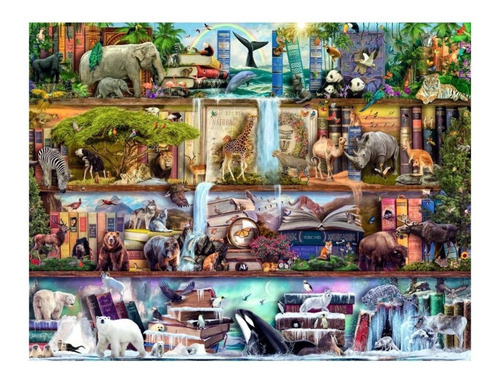 Imagen 2 de 3 de Puzzle 2000pz Animales Salvajes - Ravensburger 166527