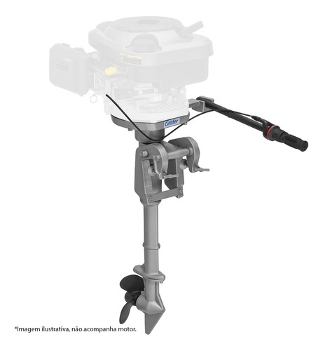 Rabeta Vertical De Barco Girafer P/ Motor Branco B4t Ra1