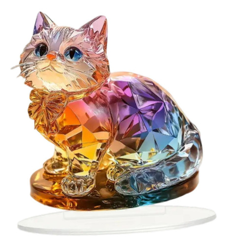 Ornamento Acrílico 2d Cat Plague Collectible Ornament