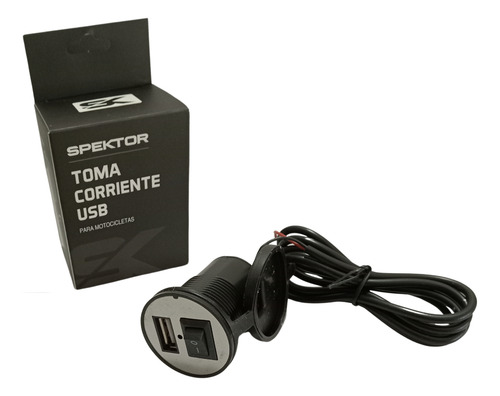 Toma Corriente Usb Tipo A Spektor 12v Para Moto