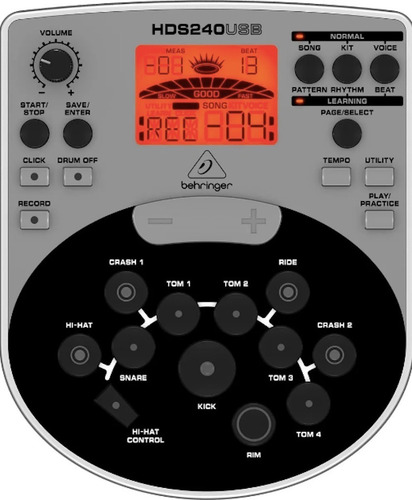 Batería Electrónica De 8 Piezas Behringer Xd80usb Modulo