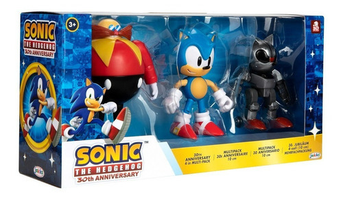 Sonic Hedgehog - Multipack Sonic Dr Eggman Y Mecha Sonic 4 