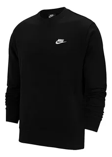 Polera Sudadera Negra De Algodón Nike Nueva Original