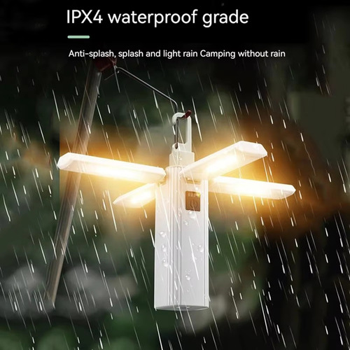 Luz Led Portátil Recargable Para Acampar, De Larga Duración