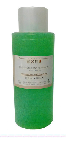 Locion Exel Criogena Reductora Modeladora Corporal 500 Ml 