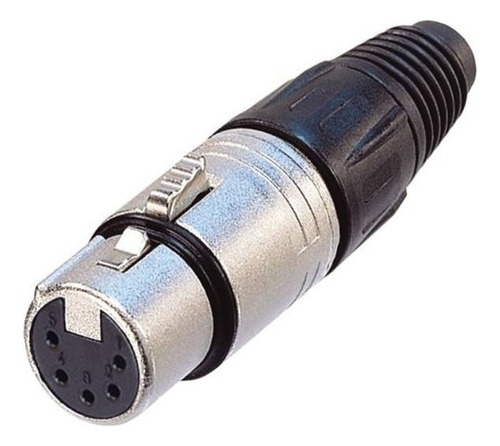 Neutrik Xlr 5 Pin Hembra A Cable Nc5fx Ficha Canon 5 Pines Color Foto