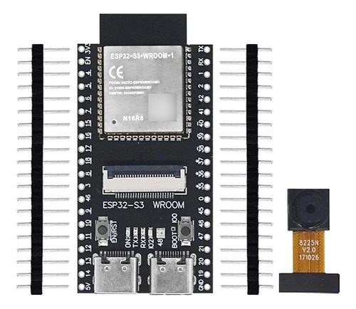 Esp32 S3 Wroom Devkitc1 N16r8 Wifi Ble 5 Cam Ov2640 Usb-c