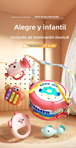 .. Set De 5 Juguetes Para Niños Con Forma De Tambor Con