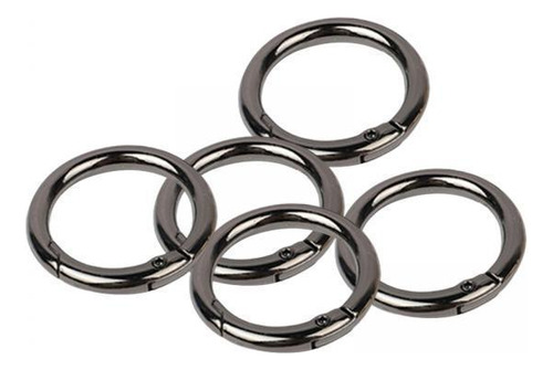 3 X 5x Hebillas De Anillos De Resorte, Hebillas Gris Oscuro