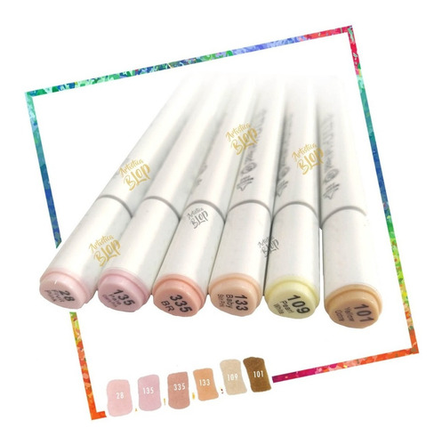 Marcadores Profesionales Simil Copic Touch X6 Manga Set B