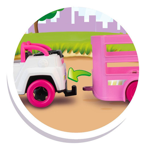 Muñeca Pinypon Set Let's Go! Coche Y Caballo