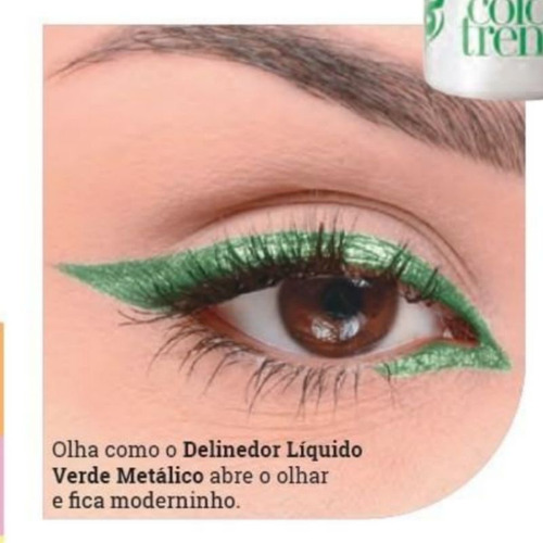 Avon Color Trend Delineador Líquido Verde Metálico V 10/2024