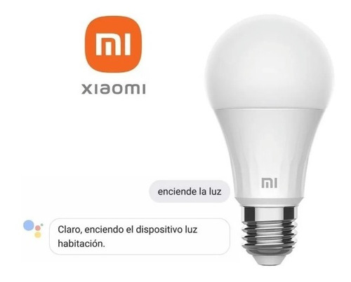 Imagen 3 de 5 de Ampolleta Inteligente Xiaomi Mi Smart Led Warm White Wifi