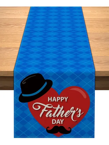 comprar Vohado Camino Mesa Texto Ingl «best Dad Ever» Cuadro Azul