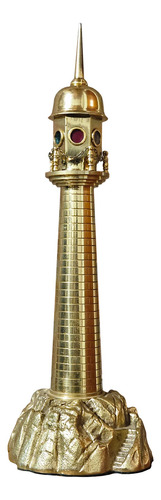 Faro De Bronce Antiguo Original Pulido Funciona Marino