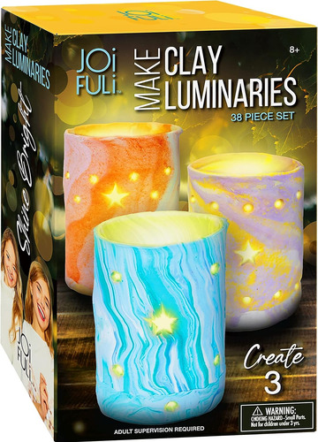 Joifuli Diy Arcilla Luminarias Clay Craft Kit Regalos Para N
