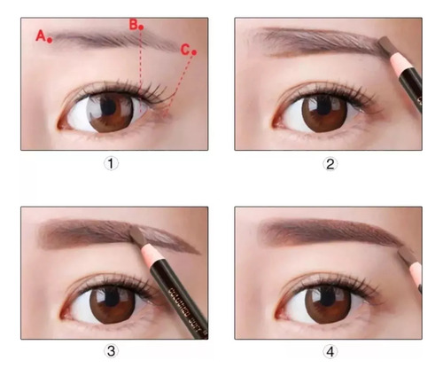 3pzs Lápiz De Cejas Para Diseño Y Delineado Microblading