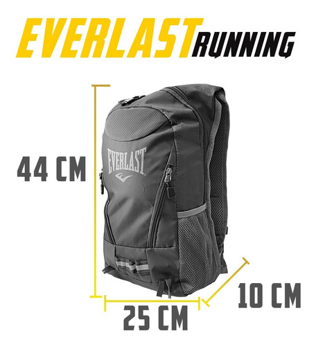 Imagen 2 de 10 de Mochila Everlast Running Ciclismo Biker Urbana - 21735