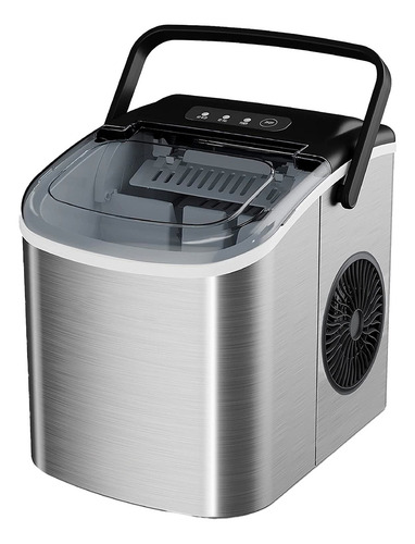 Maquina Para Hacer Hielo 12kg Nube 1.2l Color Plateado