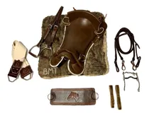 Comprar Encilha Kit  Freio De Ouro Completa Barrig Fita + Esporas