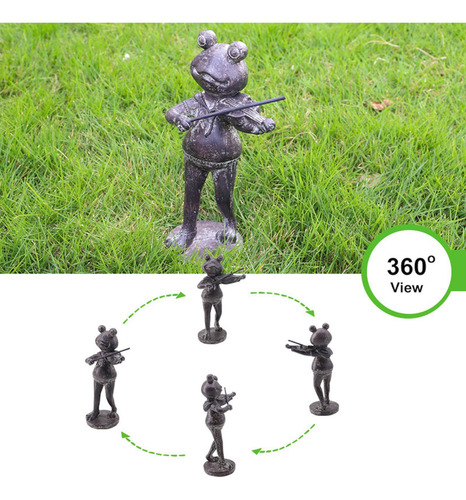 Estatua De Rana De Jardín, Figura Decorativa De Resina Para