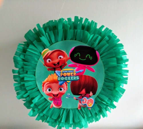 Vasos Platos Mini Beat Power Rockers Y Más Personajes.