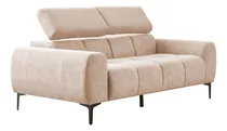 Comprar Sillón Sofá Elite 3 Cuerpos Tapizado En Lino Beige Antimanchas Con Estructura Madera Saligna Relleno Con Vellón Siliconado Apoyacabezas Regulable Con Sistema Click Makom Linea Premium