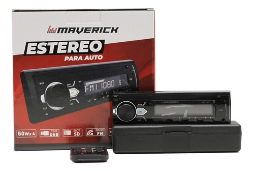 Stereo 1 Din Aux, Mp3, Am / Fm, Frente Desmontable Maverick