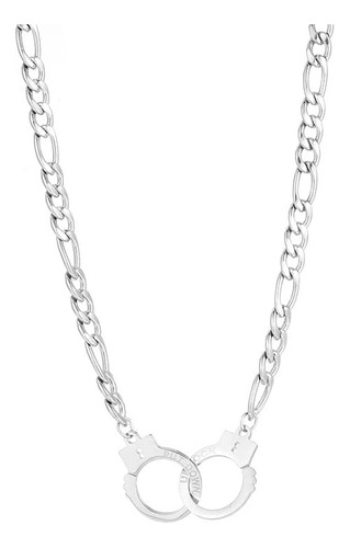 Collar De Esposas, Collares De Cadena Cubana De Plata Entrel