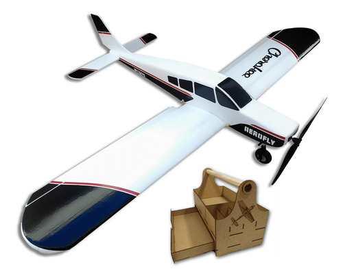 Aeromodelo Cherokee + Eletrônica, Bateria E Carregador Kit 4 Cor Vermelho