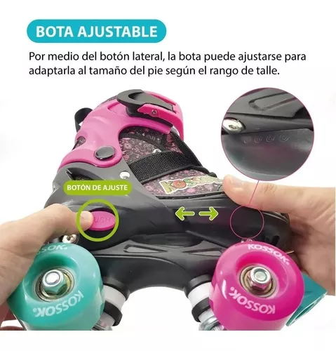 Patines Botita 4 Ruedas Nena -Juliana. - Crawling