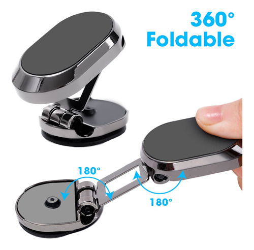 Suporte De Telefone Magnético Dobrável Para Carro Air Vent M