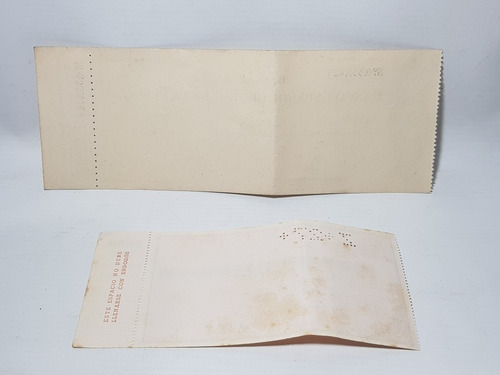 Imagen 2 de 8 de Antiguo Cheque Document Banco Español Francés 1950 Mag 58363