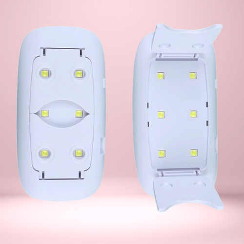 Imagen 5 de 10 de Secador De Uñas Lampara Uv Led Sun Mini Seca Esmalte Crazy