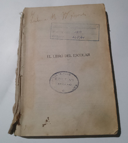 El Libro Del Escolar 3 Pizzurno Aquilino Fernández 1920