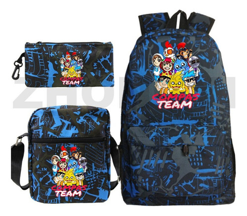 Nuevo Juego Compadres Mochila Los Compas Bag Pack Anime Mike