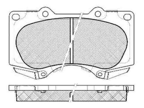 Pastilla De Freno Toyota Tundra 3.4- 4.0- 4.7 03/ Delantera