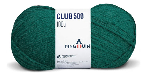 Lã Club 500 Tricô Pingouin Novelo 200m 100g (500 Tex) Cor 2610 - Floresta