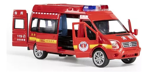 Maqueta De Coche De Policía De Ambulancia De Simulación 1/32