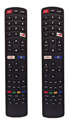 Paquete 2controles Para Evl Smartv  55evls4 ,43evls4 32evlsm