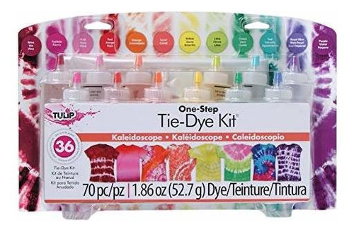 Tulip One-step Tie- Dye Kit Kaleidoscopio, 12 Colores Pssw1