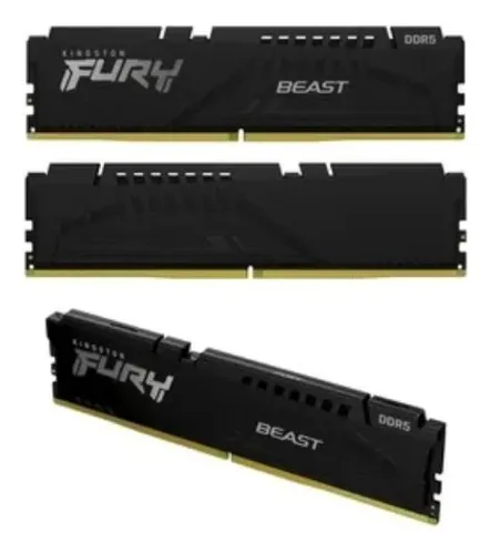 Memoria Ram Kingston Fury Beast Ddr5 16gb 5600 1x16gb Negro