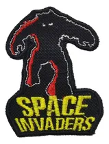 Comprar Parche Termoadhesivo Bordado Space Invaders - Eternia Store Negro Estampado