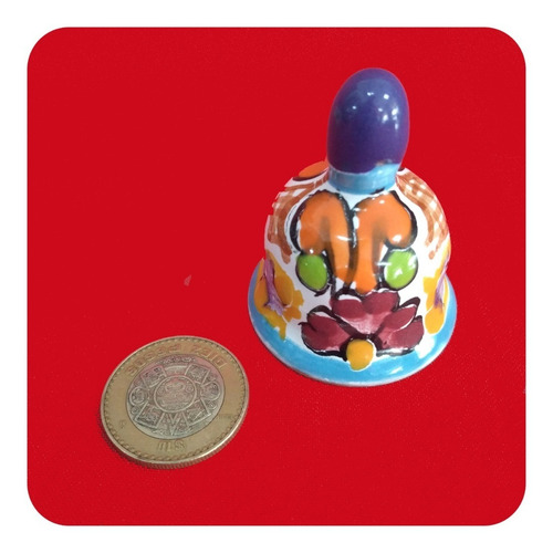 Imagen 9 de 9 de Set De 15 Campanas Mini Color Talavera Poblana Recuerdos Cmp