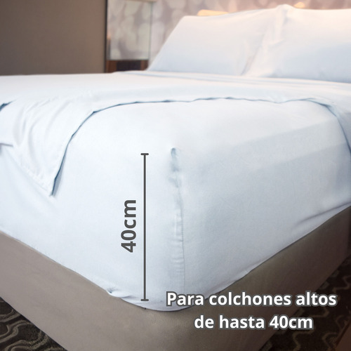 Juego Sábanas King Size Luxus Tacto Algodón Cajón Alto