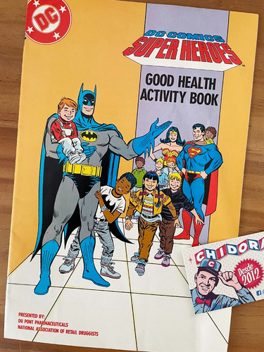 Comic- Super Heroes Goodhealth Activity Book Batman Superman