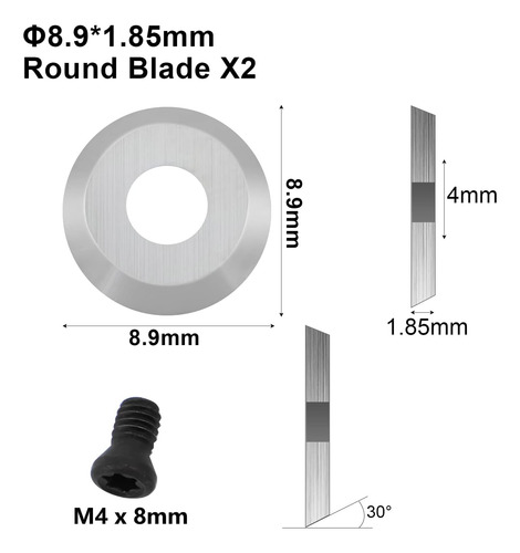 Realplus Juego De 8 Piezas De Carburo De Tungsteno, Cortador