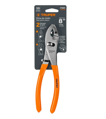 Pinza De Chofer Truper 8 Pulgadas Mango De Pvc