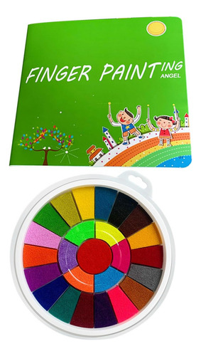Ipawty Kit De Pintura De Dedos 25 Colores Lavable Dibujo De